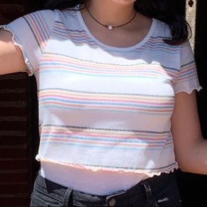 Stripped Crop Top